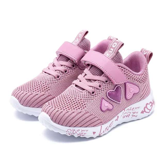 Comfortable Spring And Autumn Mesh Casual Running Shoes Pink - Shop at LoveMi