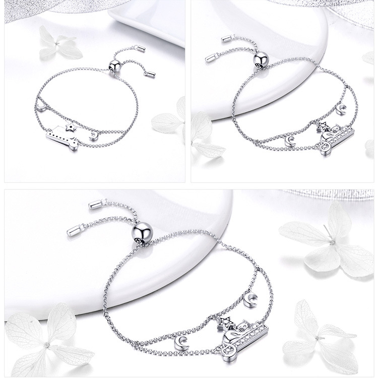 Cat Bracelet S925 Sterling Silver Personalized Fashion Jewelry