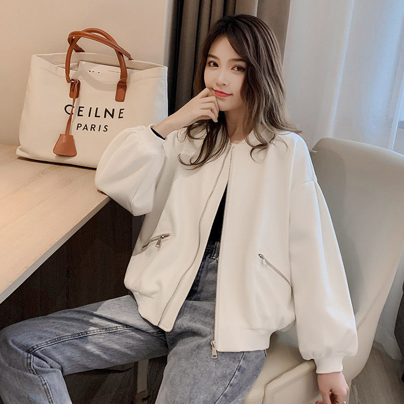 Loose All-match Solid Color Jacket Short Coat Top