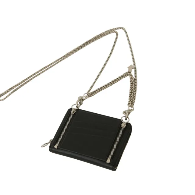 New Chain Small Bag Messenger Bag Mini Bag Card Bag Chest Bag Coin Purse Black - Shop at LoveMi