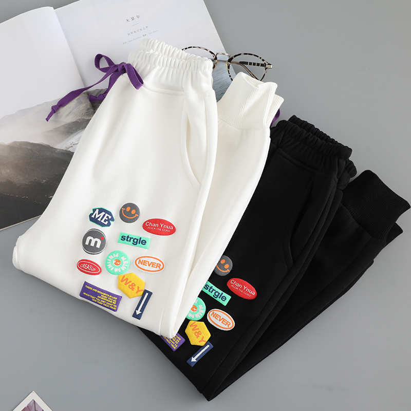 Girls' Western Style Sweatpants New Spring And Autumn Fashion Outerwear Children's Trousers, Big Children's Harlan Casual Pants