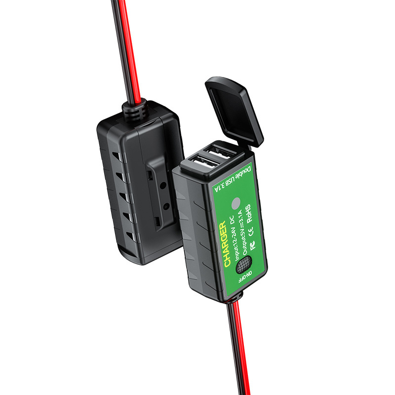 Charger 12V Dual USB Motorcycle Charger Waterproof — foto 3