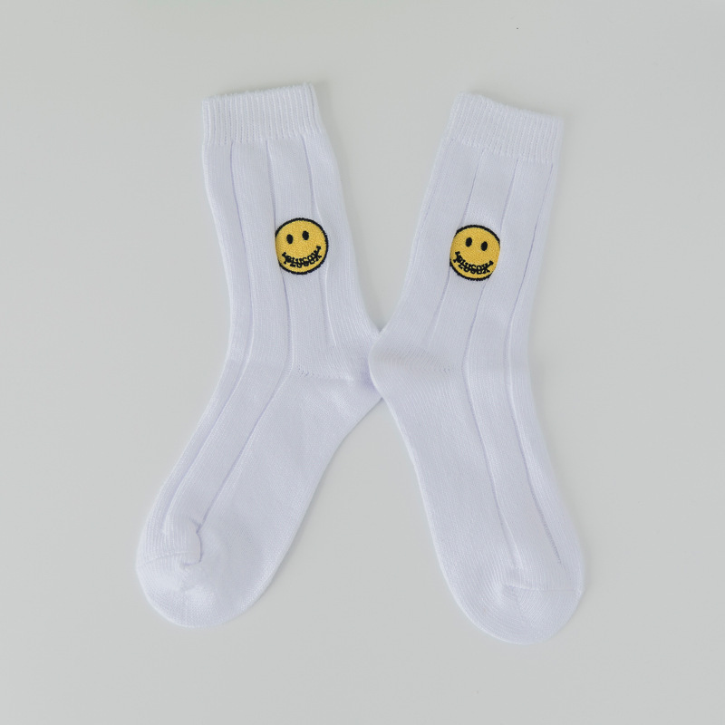 Domestic Plusox stockings Smile embroidery smiley Men And Women The Same Thick Thread SocksFemale Winter Pile Of Socks