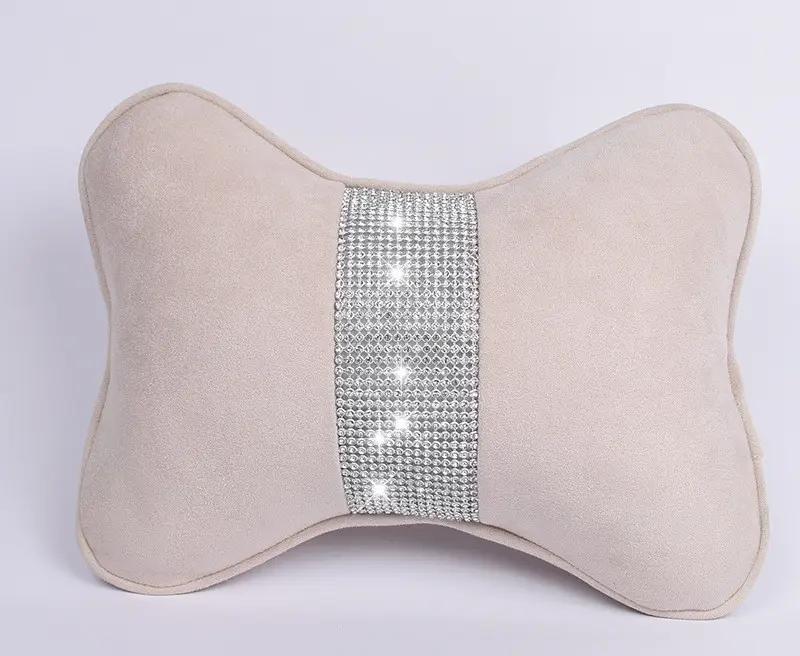 Diamond-Studded Car HeadresNeck Pillow Waist Support Interior