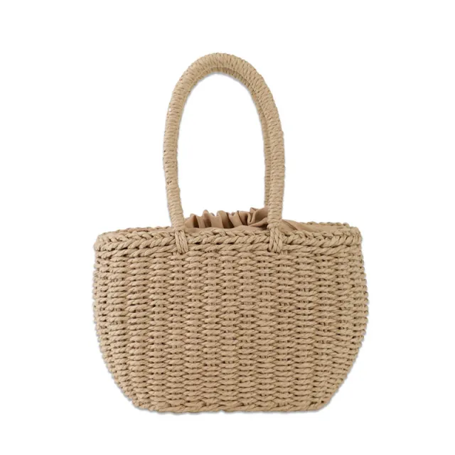 Yogodlns Hot Women Straw Bags Woven Bag Summer Beach Rattan Shoulder Bag Bamboo Bag Large Handbag Purse Fashion Shoulder Bag Tan - Shop at LoveMi