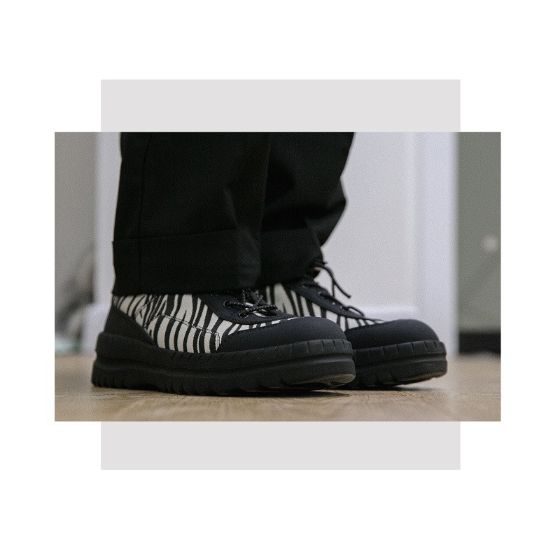 Title 2, Zebra Print Mens Trendy Casual Sports Old Shoe...