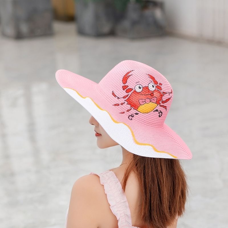 Outdoor Shade Colorful Straw Hat