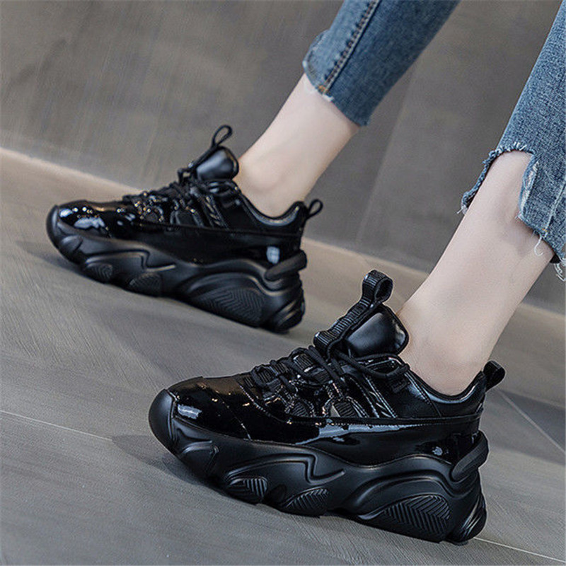 Thick-soled Foot-showing Small Casual Sports Running Shoes For Students