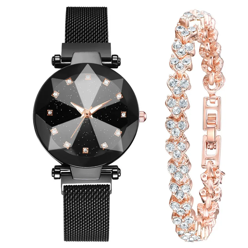 Women's Watch Square Diamond Rhinestone Starry Sky