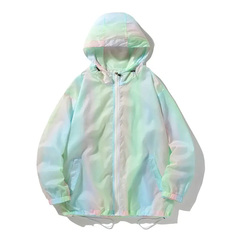 New Colorful Sunscreen Clothes Men's Summer Loose Sunshade Sports Thin Coat Jacket