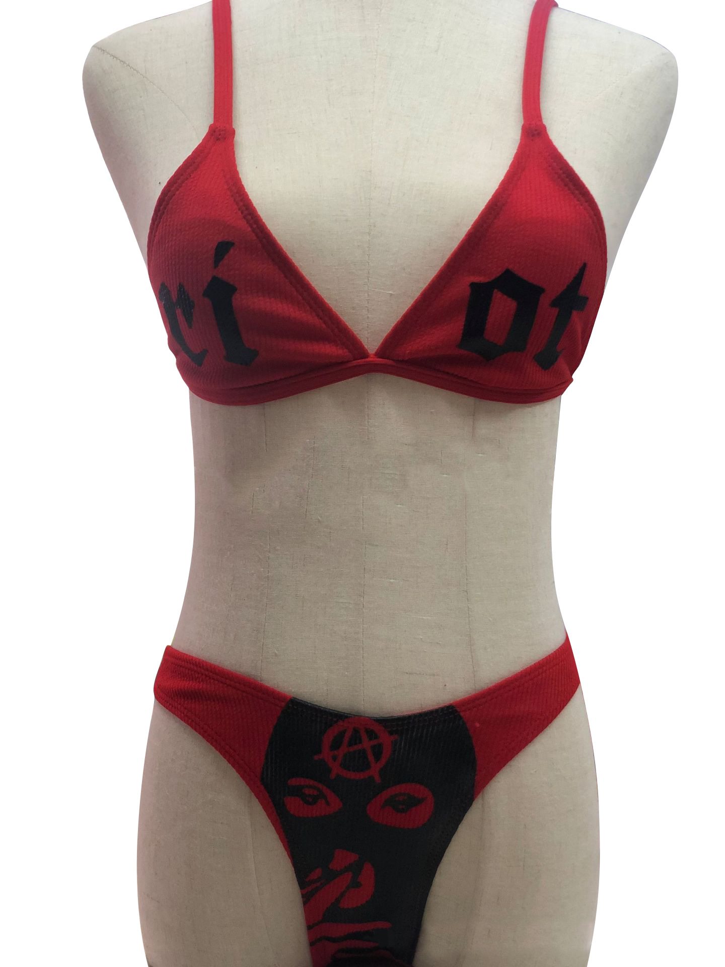 Funny Sexy Triangle Bikini Swimsuit Women