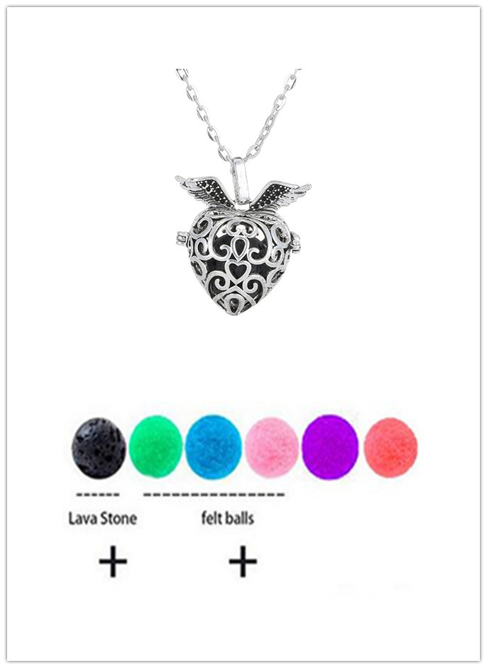 Volcanic Stone Essential Oil Diffuser Pendant Necklace New Love Necklace