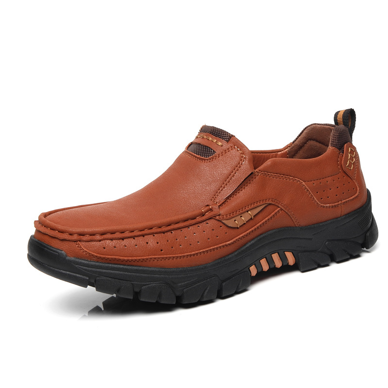 Title 6, Neue Herren Wanderschuhe aus Leder, große Größe...