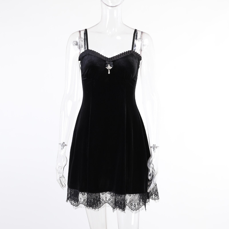 Lace Suspender Dress European And American Spring And Summer Sexy Princess Dress