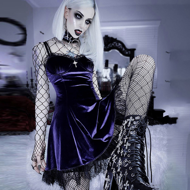 Lace Suspender Dress European And American Spring And Summer Sexy Princess Dress