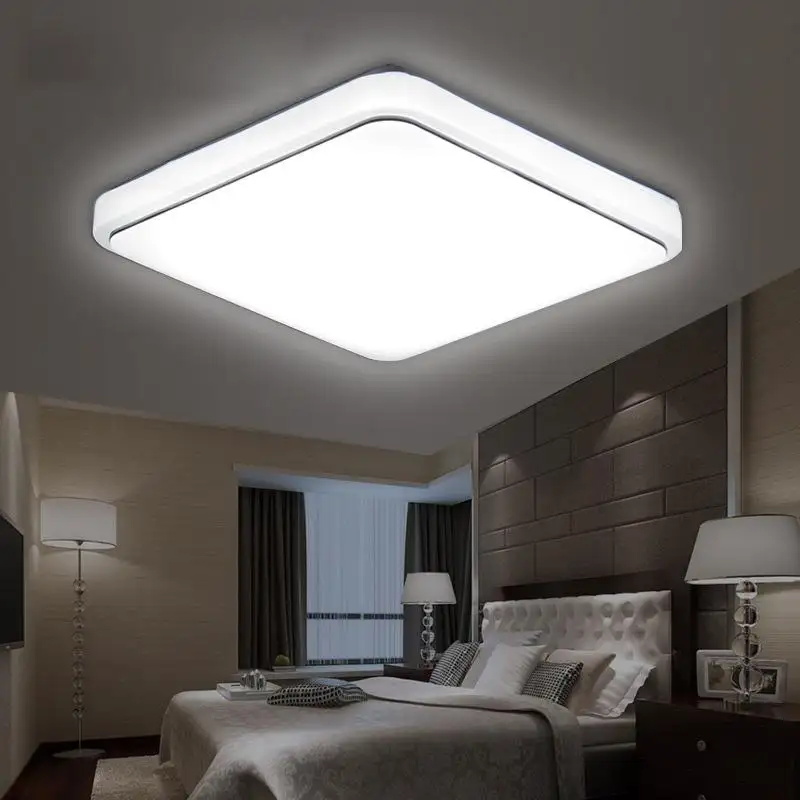 Simple Square Lighting Ceiling Lamp, Living Room