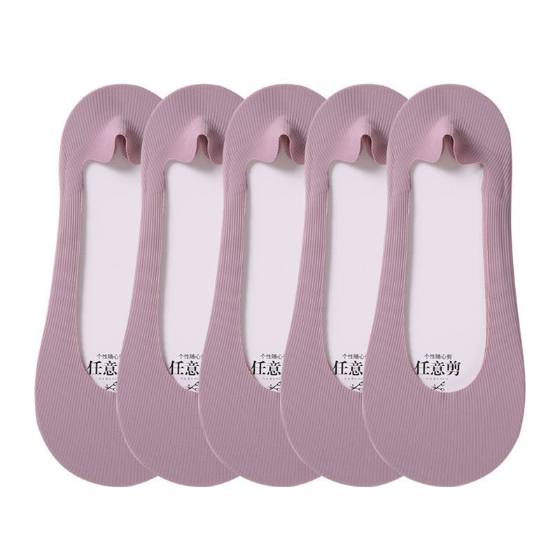 Boat Socks Women's Thin Shallow Mouth Invisible Socks Spring And Summer Striped Women's Boat Socks