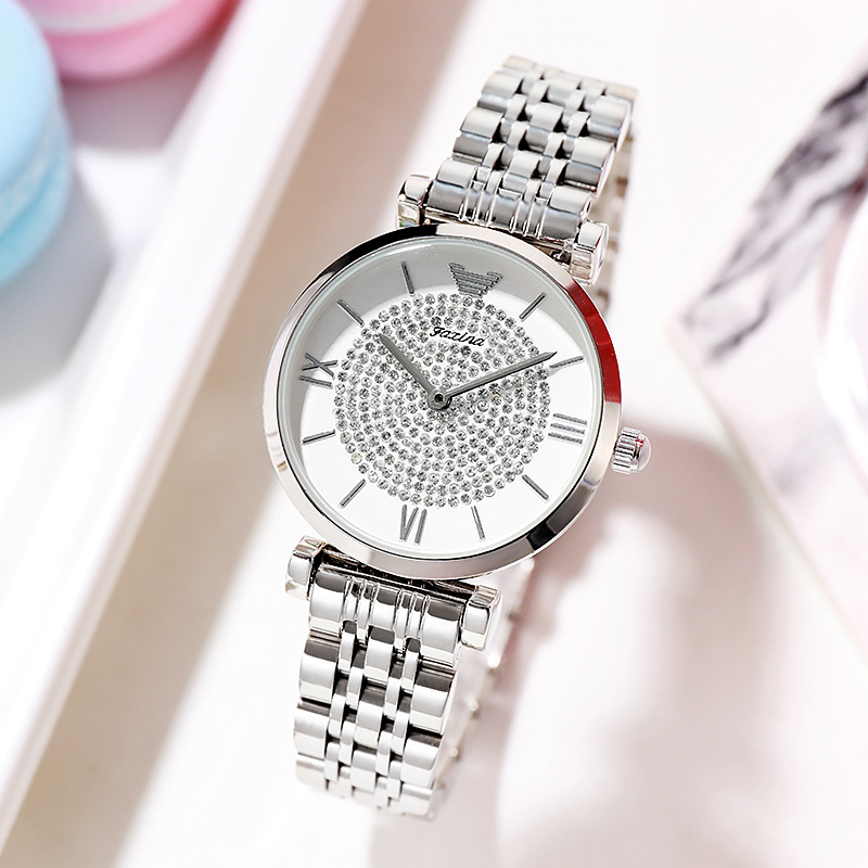 Gypsophila Steel Band Quartz Diamond Tide Watch