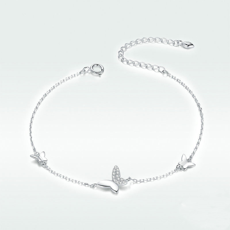 New Product Butterfly Dancing Girl Bracelet, Insect Inlaid Zircon Fashion Bracelet