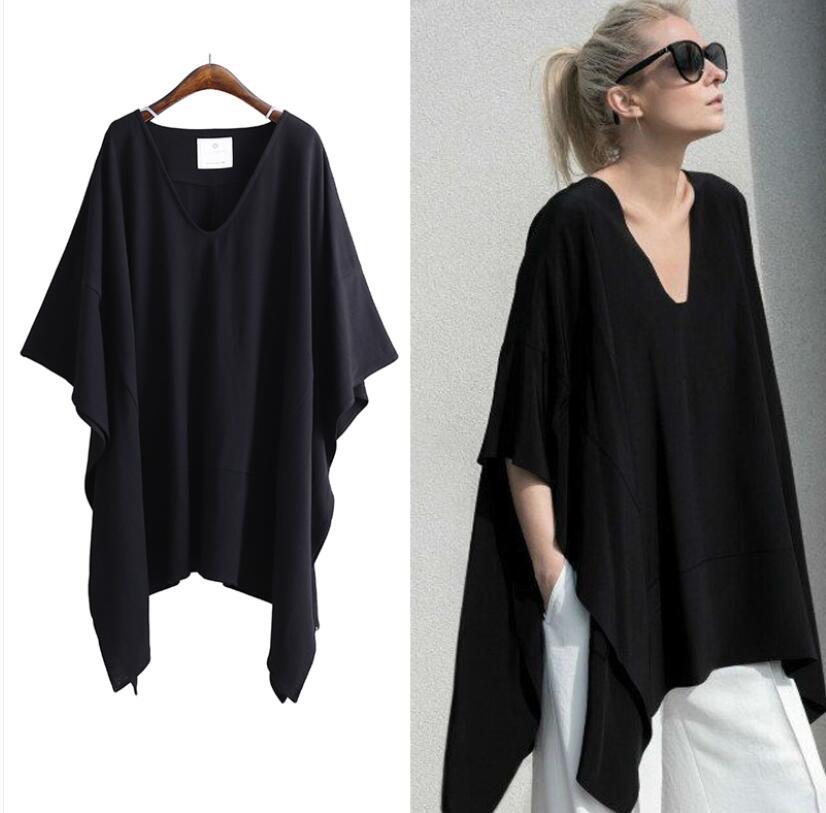 Title 3, Loose Plus Size Womens Bat Sleeve Top