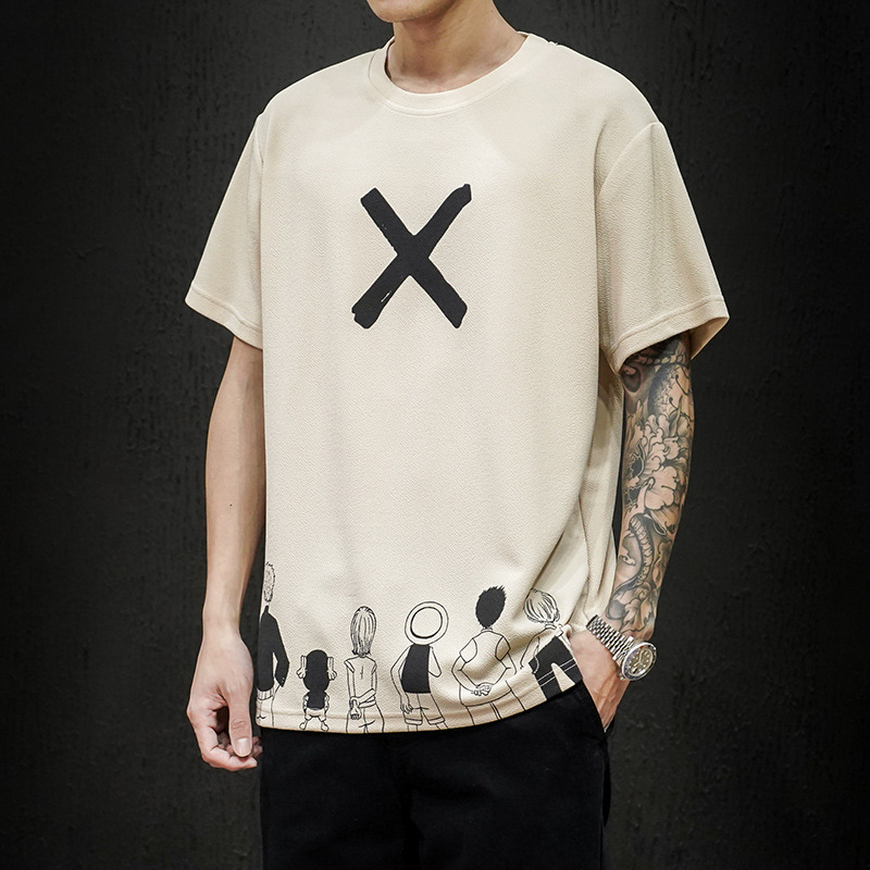 Trendy Brand Loose Printed Bottoming Shirt