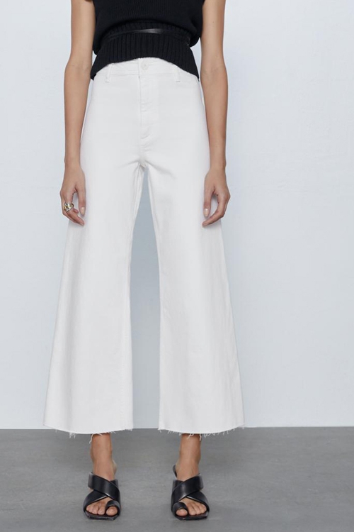 European And American All-match High-Rise Straight-leg Jeans