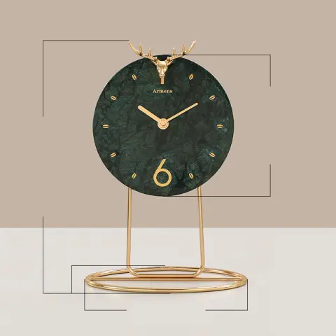 Light Luxury Marble Decoration Clock Home Desktop Ornaments Modern