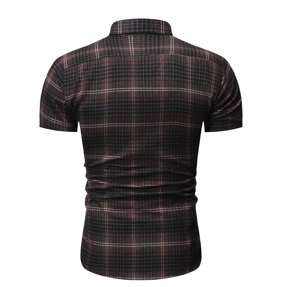 Men's Plaid Shirt Casual Style Plus Size