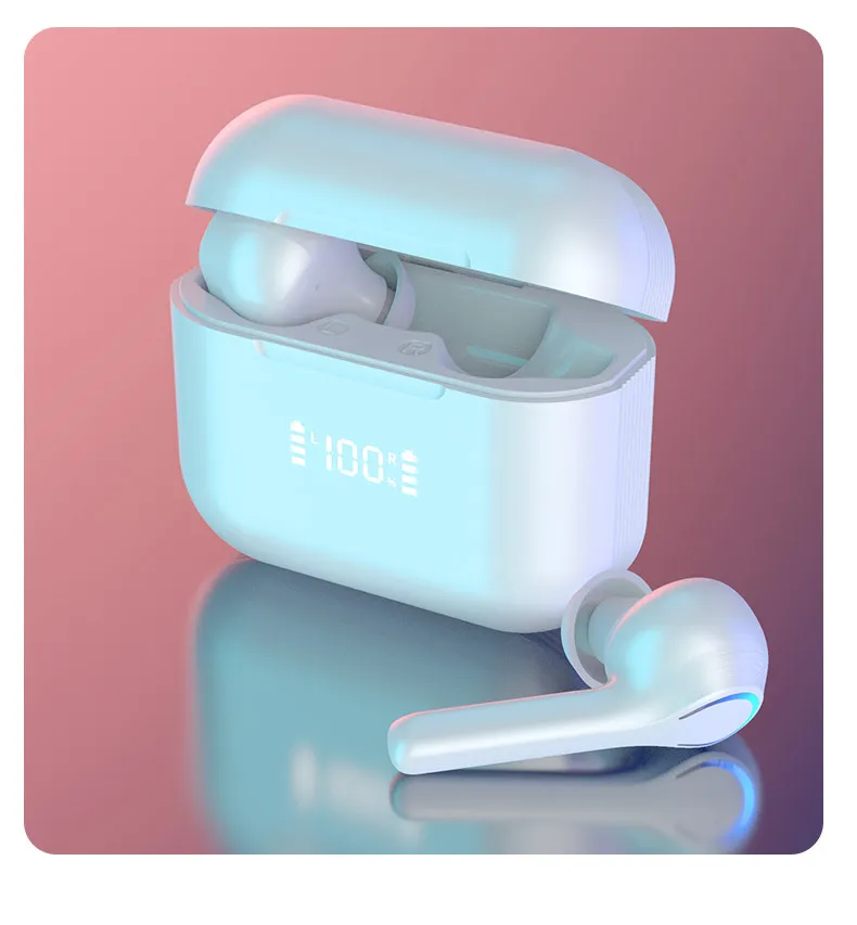 Touch Control Bluetooth Mini Earphones for Sports Music Stereo Digital Display in-ear Wireless Earbuds – image 3