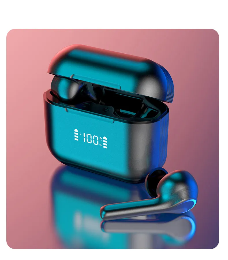 Touch Control Bluetooth Mini Earphones for Sports Music Stereo Digital Display in-ear Wireless Earbuds – image 2