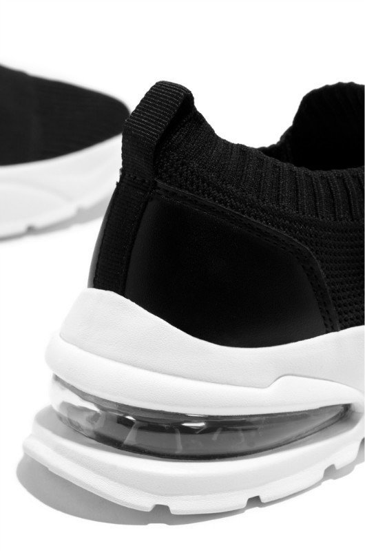 Large Size Women's Shoes, Low-top, Thick-soled Flying Knit Sneakers