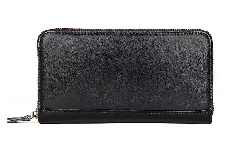 Autumn New Multi-Card Long Leather Wallet Unisex Rfid Shielding Card Case Leather Wallet