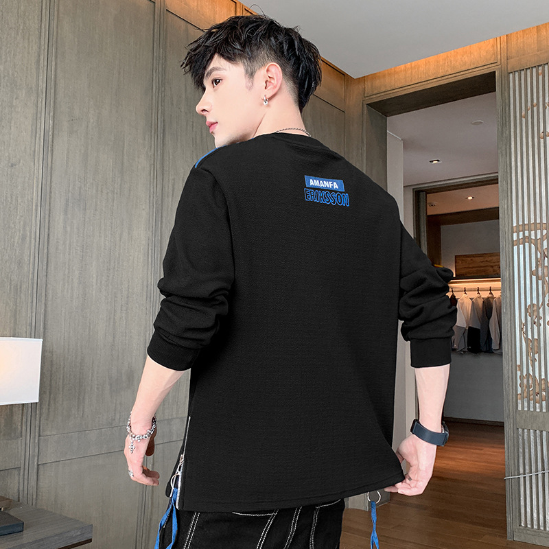 Long Sleeved T Shirt Men's Casual Loose Sweater