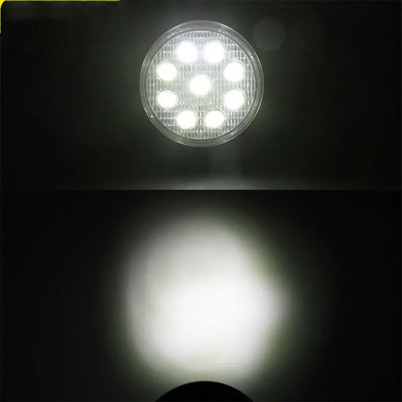 Car LED Work Light Mini Round 9 Lights 27W