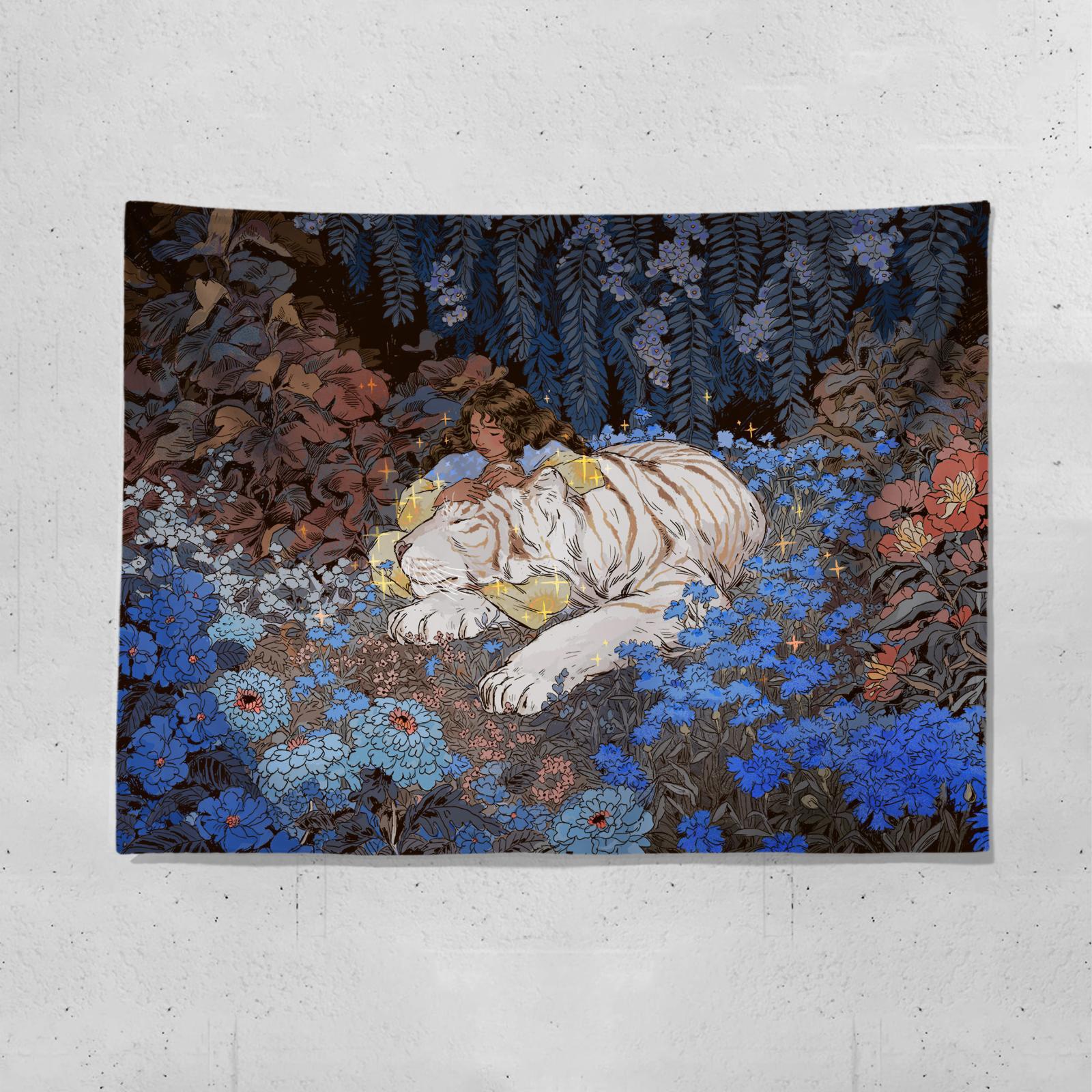 Starry Night White Tiger Dream