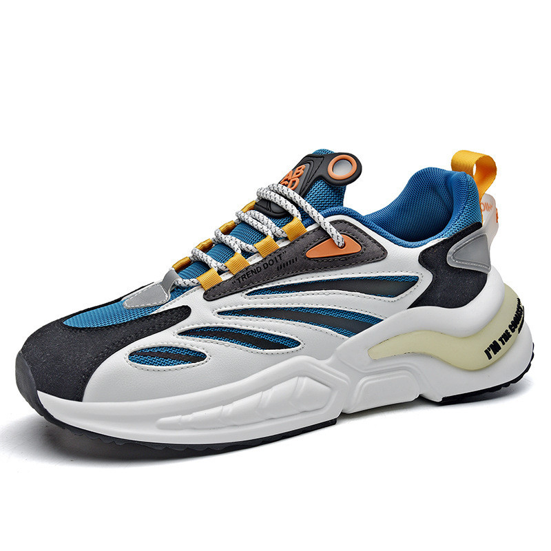 High-top Sneakers Casual Daddy Shoes Men's Invisible Height Increase Shoes - Image 3