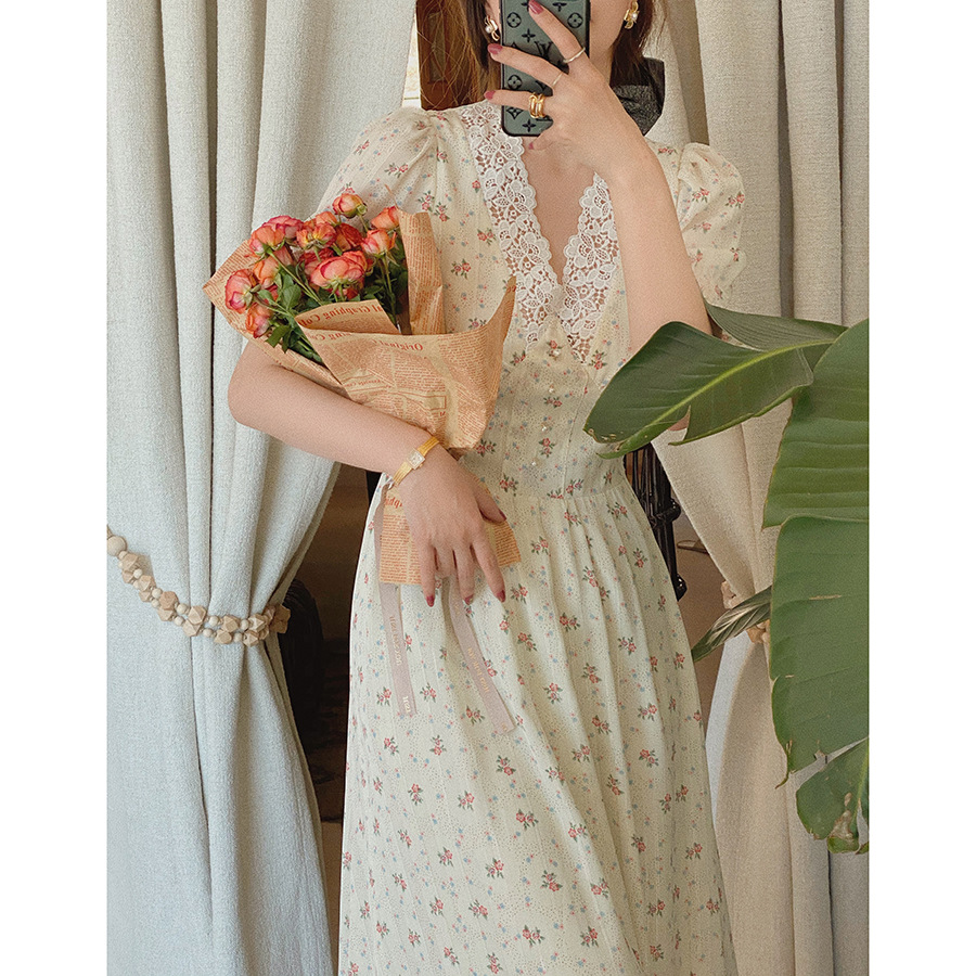 V-Neck Floral Maxi Dress, picture 5 of 6