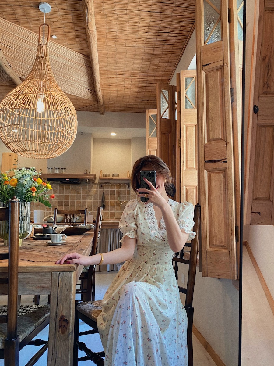 V-Neck Floral Maxi Dress, picture 4 of 6