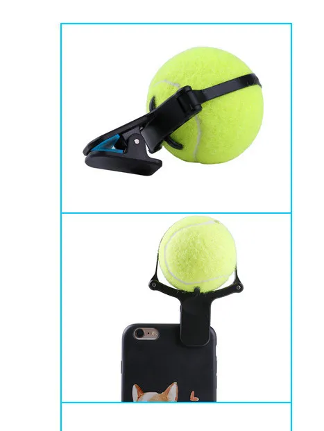 Pet photo props toy pet photo selfie artifact funny dog camera phone clip tennis selfie clip Green - Shop at LoveMi
