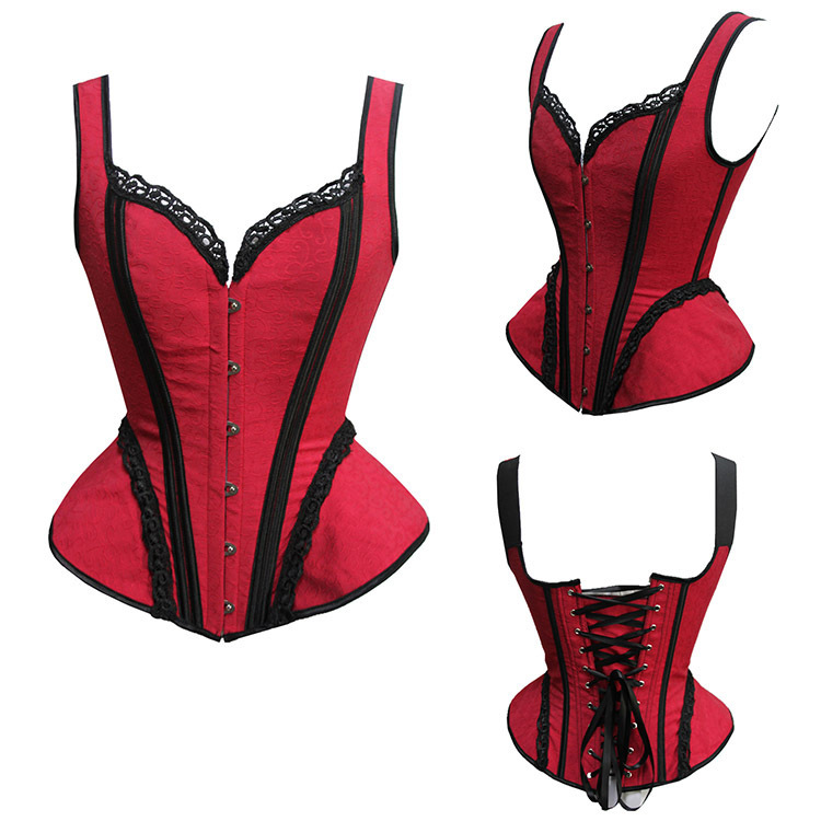 Title 2, Corset Feminino Steampunk Sexy Top Modelador Ro...