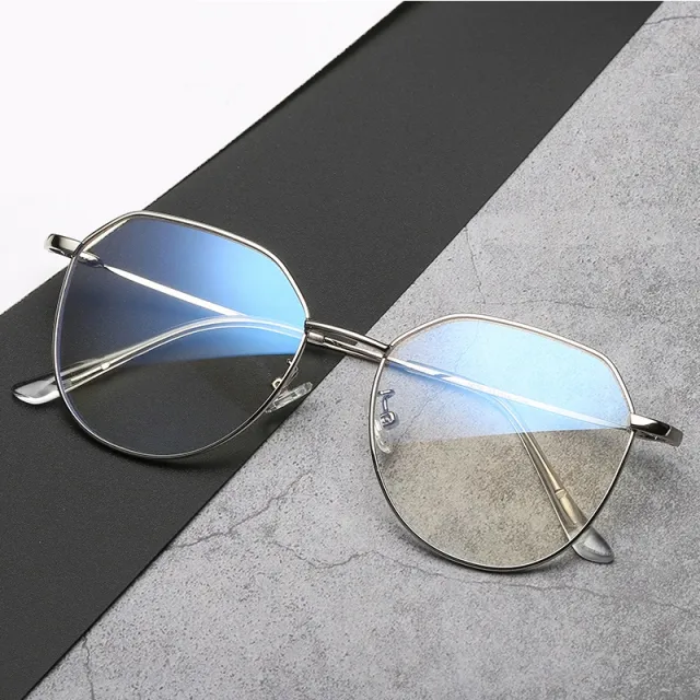 Glasses Myopia With Degree With Glasses Frame Female Korean Retro Metal Round Face Glasses Frame Super Light Gold - Shop at LoveMi