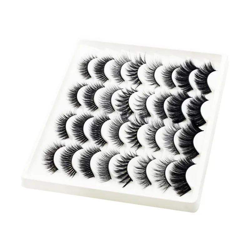 16 Pairs of Mixed False Eyelashes 3D Chemical Fiber