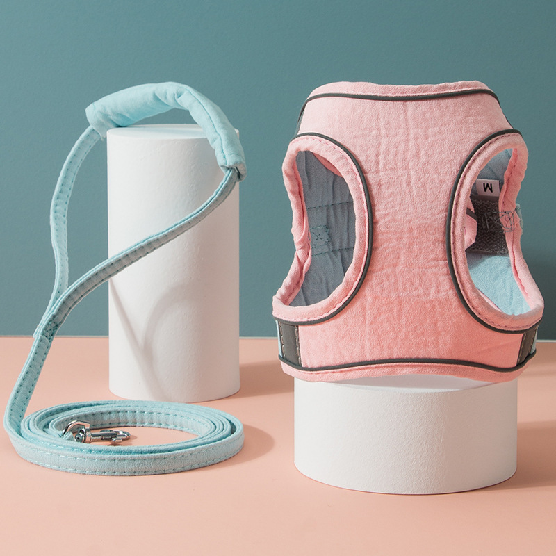 Тяговый трос для кошек, жилет, светоотражающий нагрудный ремень, устойчивый к инсульту, милый Тяговый трос для собак, специальная веревка для прогулок с кошками