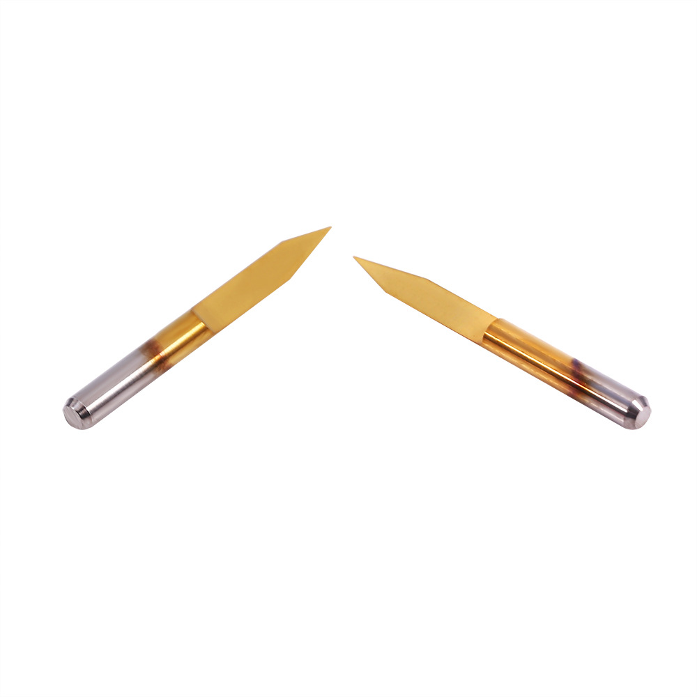 10Pcss 3.175mm Titanium Coated Engraving CNC Bit Router Carv