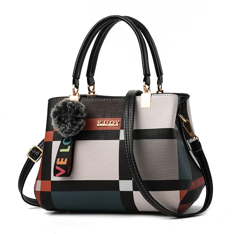 Fashion Big Bag Korean Style Shoulder Bag All-Match - Black