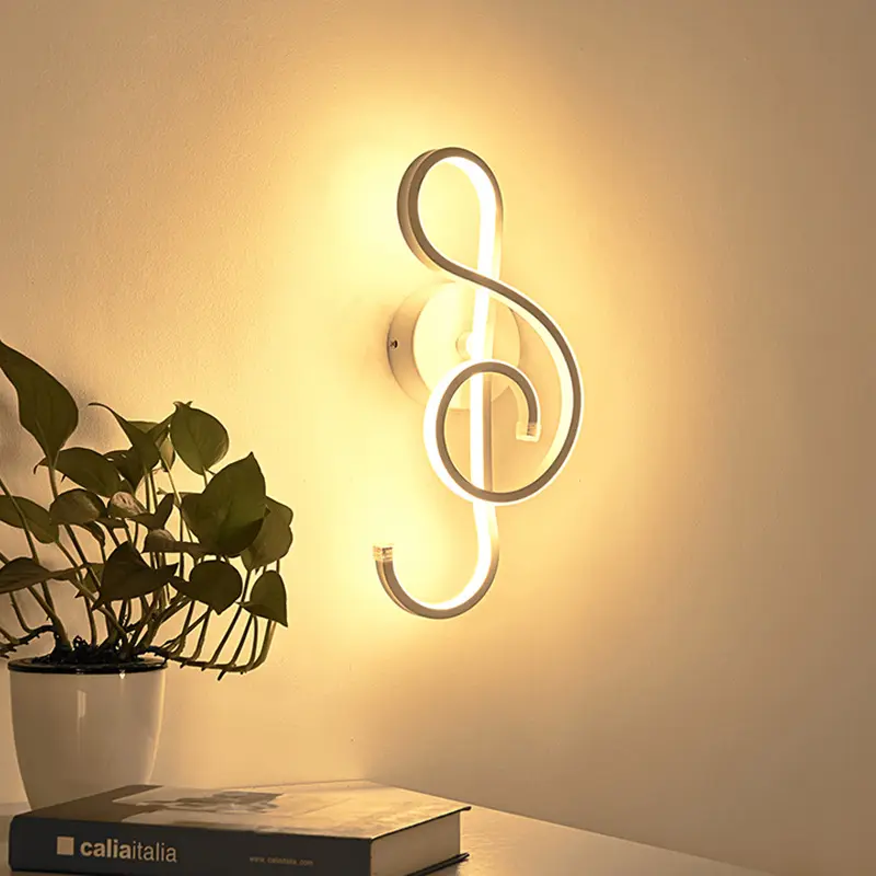 Simple And Creative Led Wall Lamp Musical