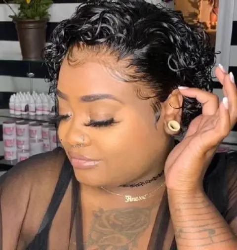 New Style Wig Fashion Short Hair Fluffy Small Curly