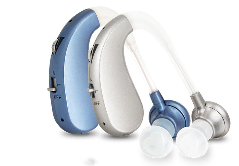 Muguang Hearing Aid Headphones, Ear-hook Rechargeable, Old Man Soundtrack