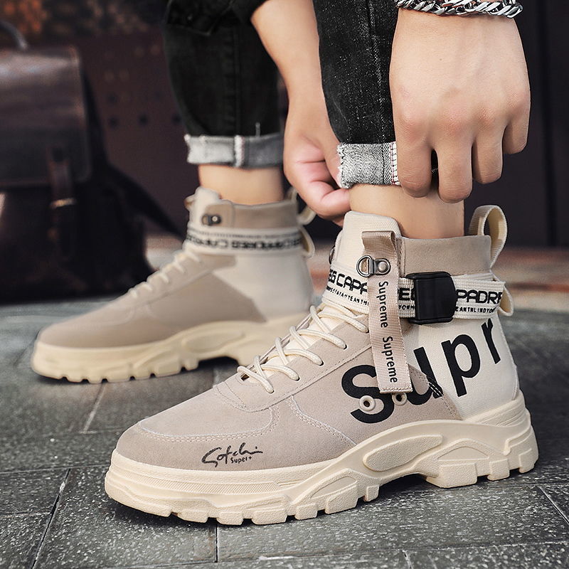 Title 6, New Spring Mens Shoes Korean Trend High-Top Ca...