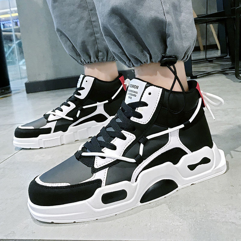 Title 21, New Spring Mens Shoes Korean Trend High-Top Ca...